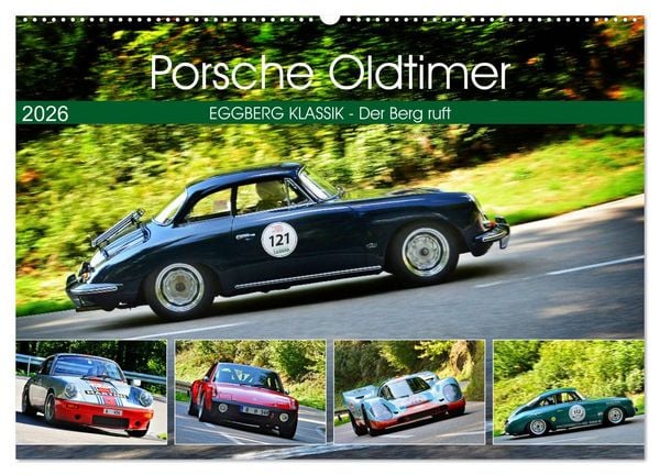 Produktbild: Porsche Oldtimer - EGGBERG KLASSIK - Der Berg ruft (Wandkalender 2026 DIN A2 quer), CALVENDO Monatskalender