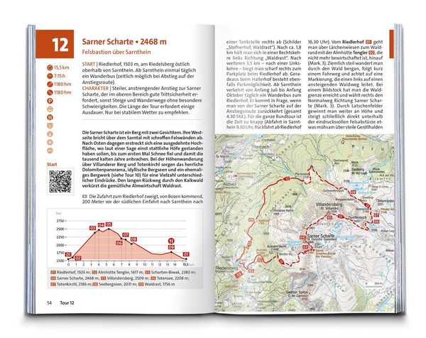 Produktbild: KOMPASS Wanderf&uuml;hrer Bozen, Sarntal, Ritten, Eppan, Kalterer See, Seiser Alm, Rosengarten, 55 Touren mit Extra-Tourenkarte