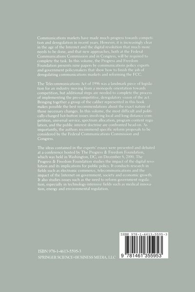 Produktbild: Communications Deregulation and FCC Reform: Finishing the Job
