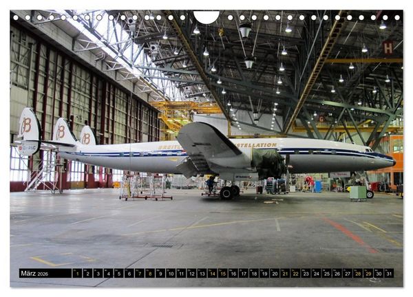 Produktbild: Lockheed Super Constellation HB-RSC (Wandkalender 2026 DIN A4 quer), CALVENDO Monatskalender