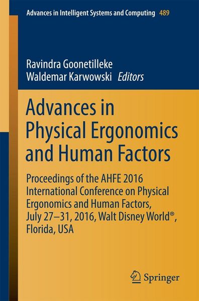 Produktbild: Advances in Physical Ergonomics and Human Factors