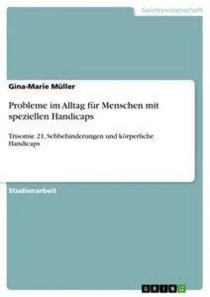 Produktbild: Probleme im Alltag f&uuml;r Menschen mit speziellen Handicaps