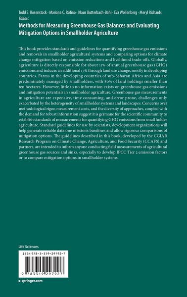 Produktbild: Methods for Measuring Greenhouse Gas Balances and Evaluating Mitigation Options in Smallholder Agriculture
