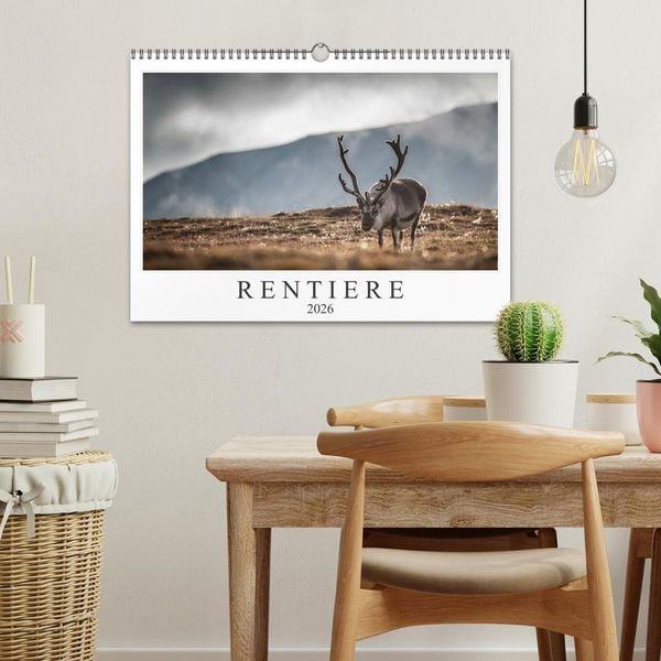 Produktbild: Rentiere (Wandkalender 2026 DIN A3 quer), CALVENDO Monatskalender
