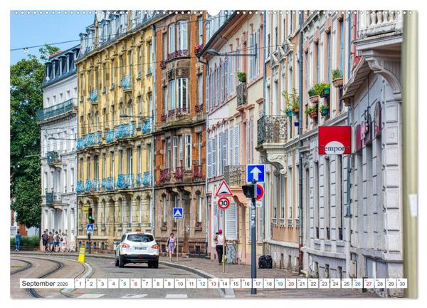 Produktbild: Mulhouse - Das s&uuml;dliche Tor der els&auml;ssischen Weinstra&szlig;e (hochwertiger Premium Wandkalender 2026 DIN A2 quer), Kunstdruck in Hochglanz