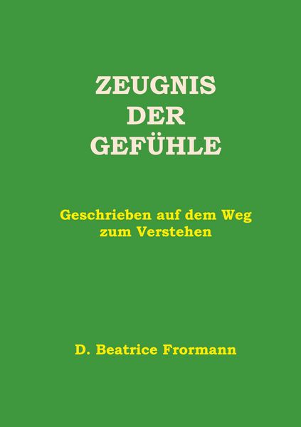 Produktbild: Zeugnis der Gef&uuml;hle