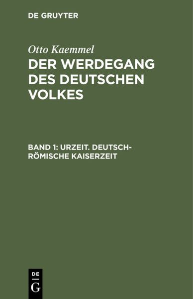 Produktbild: Urzeit. Deutsch-r&ouml;mische Kaiserzeit