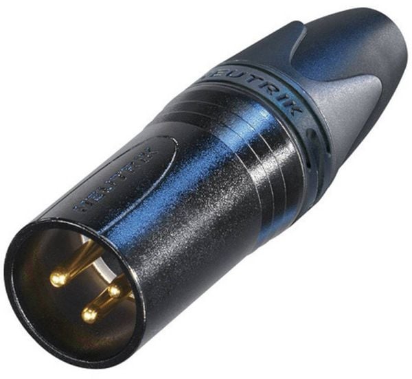 Neutrik NC3MXX-B XLR-Steckverbinder Stecker, gerade Polzahl: 3 Schwarz 1St.