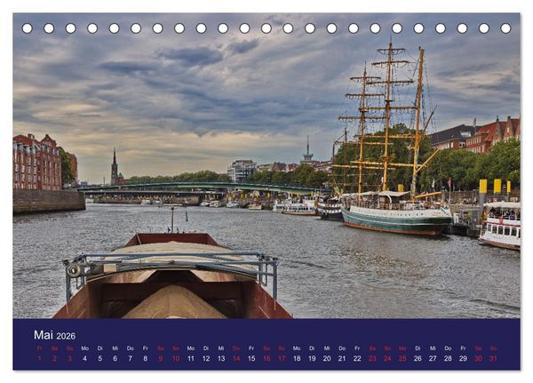 Produktbild: Weser-Impressionen (Tischkalender 2026 DIN A5 quer), CALVENDO Monatskalender