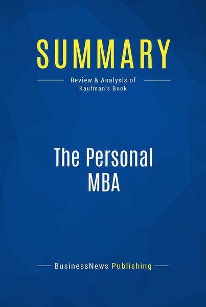 Produktbild: Summary: The Personal MBA
