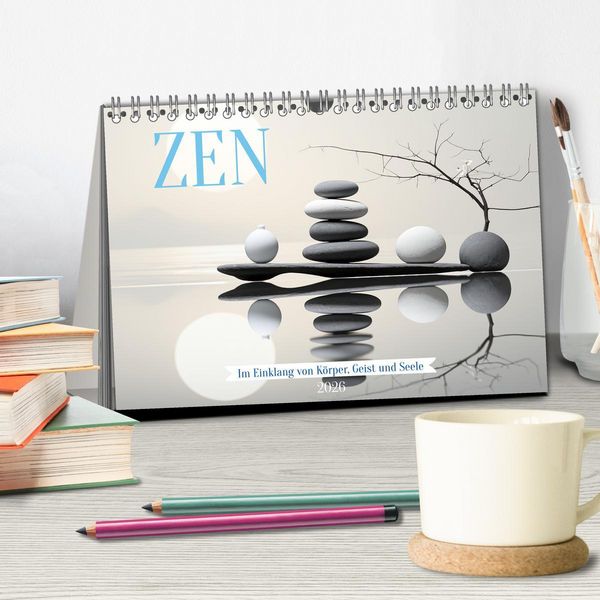 Produktbild: Zen (Tischkalender 2026 DIN A5 quer), CALVENDO Monatskalender