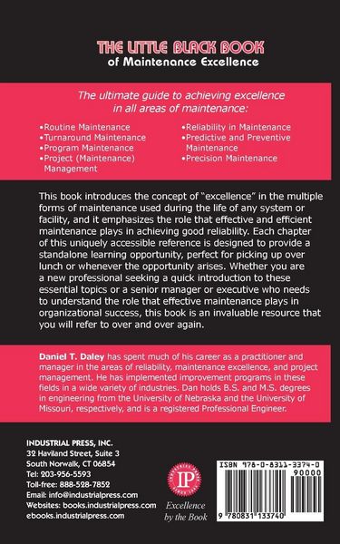 Produktbild: The Little Black Book of Maintenance Excellence