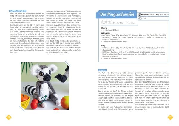 Produktbild: Niedliche Tierfamilien - Gro&szlig;e und kleine Amigurumis h&auml;keln
