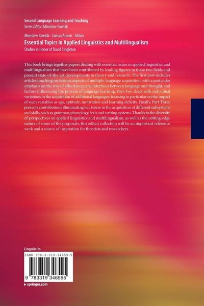 Produktbild: Essential Topics in Applied Linguistics and Multilingualism