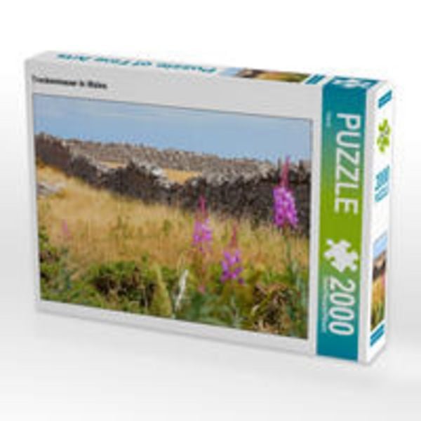 CALVENDO Puzzle Trockenmauer in Wales 2000 Teile Lege-Größe 90 x 67 cm Foto-Puzzle Bild von Flori0