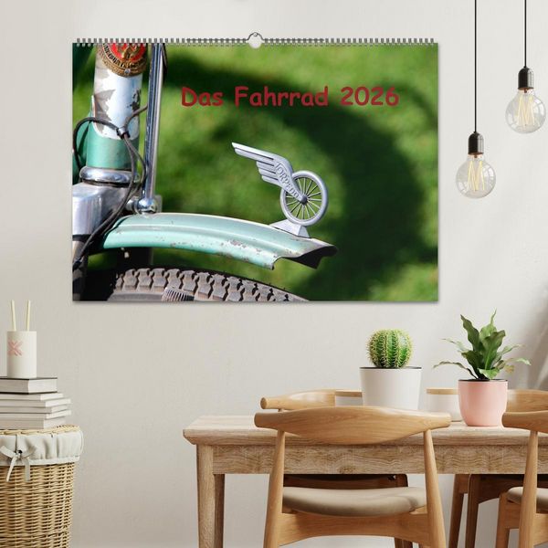 Produktbild: Das Fahrrad 2026 (Wandkalender 2026 DIN A2 quer), CALVENDO Monatskalender