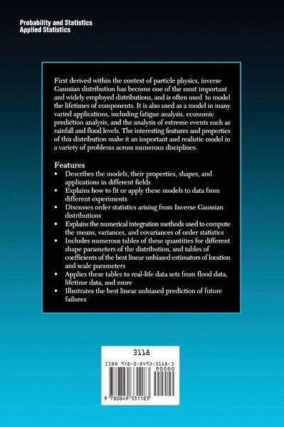 Produktbild: CRC Handbook of Tables for Order Statistics from Inverse Gaussian Distributions with Applications