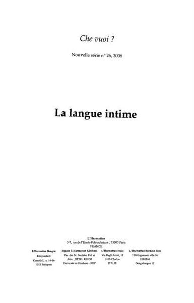 Produktbild: Che vuoi? no. 26