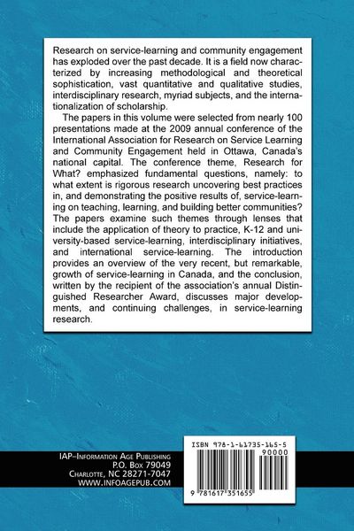 Produktbild: Research for What? Making Engaged Scholarship Matter