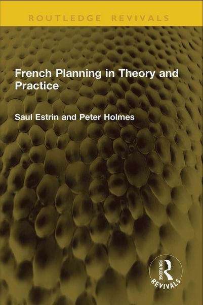 Produktbild: French Planning in Theory and Practice