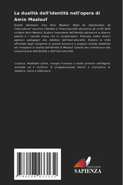 Produktbild: La dualit&agrave; dell'identit&agrave; nell'opera di Amin Maalouf