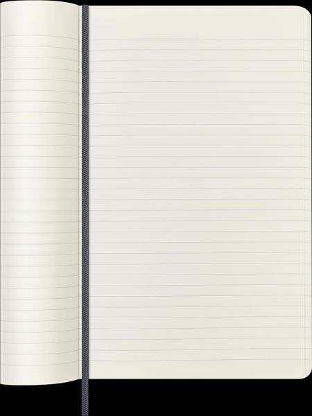 Produktbild: Moleskine Vegea Capri Notizb. A5 lin. Kt schwarz Petrol/Box