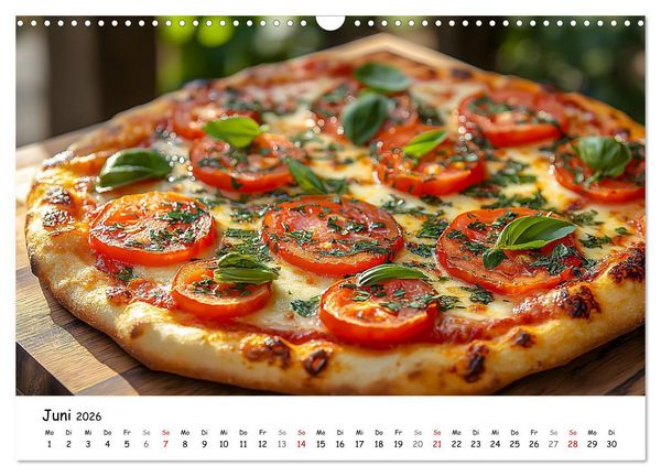 Produktbild: Pizza geht immer - Zu jeder Jahreszeit (Wandkalender 2026 DIN A3 quer), CALVENDO Monatskalender