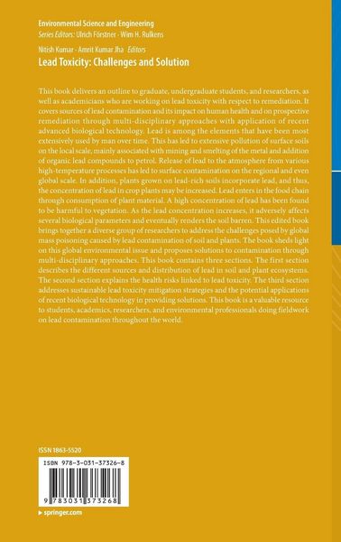 Produktbild: Lead Toxicity: Challenges and Solution