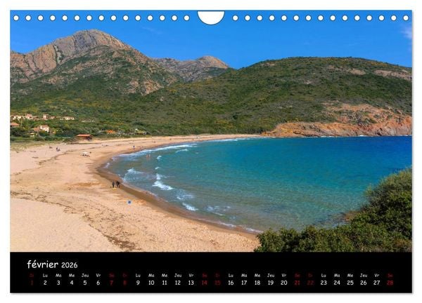 Produktbild: La Corse de plage en plage (Calendrier mural 2026 DIN A4 vertical), CALVENDO calendrier mensuel