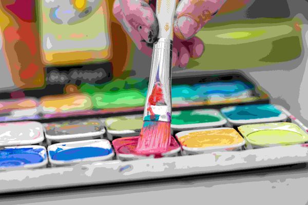 Produktbild: da Vinci Pinsel Junior mit synthetischen Borsten, flach, Serie 329 Gr. 16