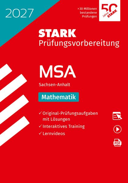 Produktbild: STARK Mathematik - Realschulabschluss 2027 Sachsen-Anhalt - Pr&uuml;fungsvorbereitung