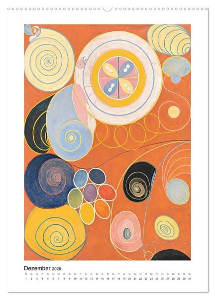 Produktbild: Hilma af Klint - Ein Jahr voller mystischer Kunst (hochwertiger Premium Wandkalender 2026 DIN A2 hoch), Kunstdruck in Hochglanz