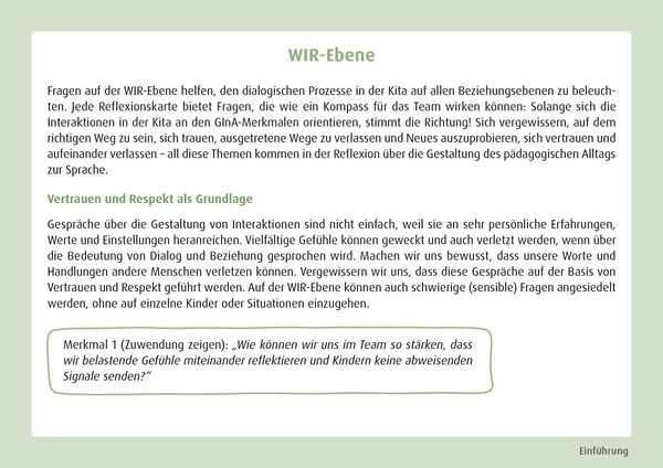 Produktbild: GInA. Das Kartenset: Impulse f&uuml;r die Kita