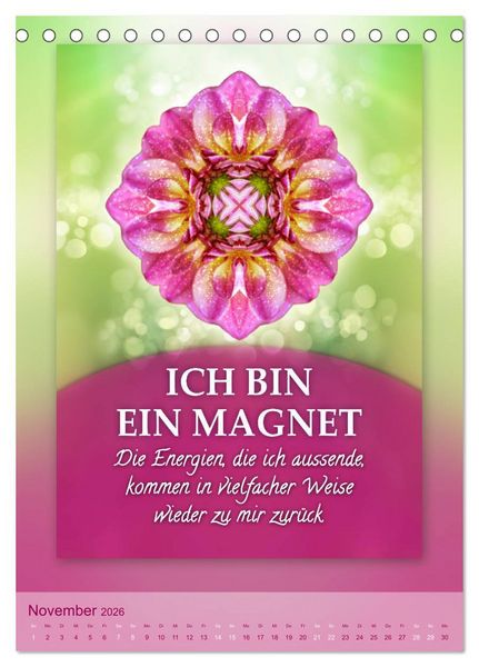 Produktbild: ICH BIN Licht und Liebe - Kalender (Tischkalender 2026 DIN A5 hoch), CALVENDO Monatskalender