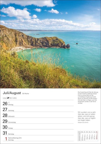 Produktbild: Bretagne und Normandie Wochenplaner 2027 - Eine Reise in 53 Bildern