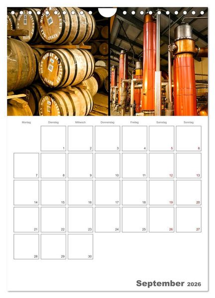 Produktbild: Schottland Impressionen - Schl&ouml;sser und Whisky (Wandkalender 2026 DIN A4 hoch), CALVENDO Monatskalender