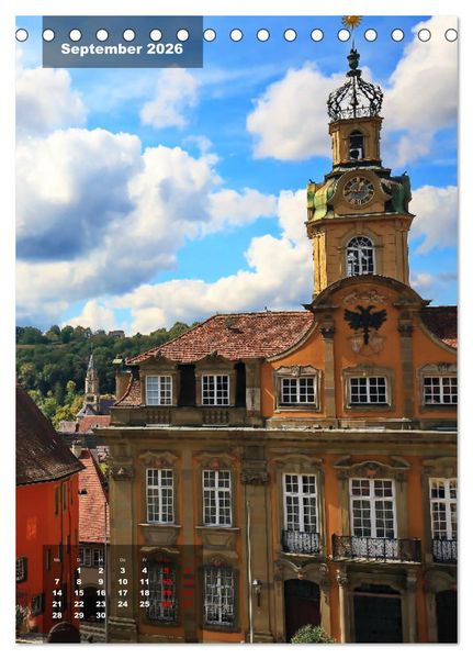 Produktbild: Kulturstadt Schw&auml;bisch Hall (Tischkalender 2026 DIN A5 hoch), CALVENDO Monatskalender