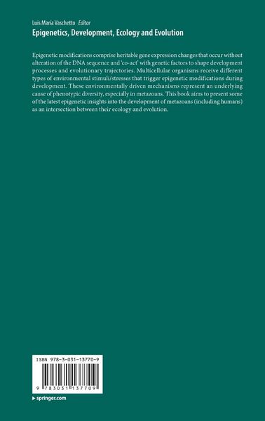 Produktbild: Epigenetics, Development, Ecology and Evolution