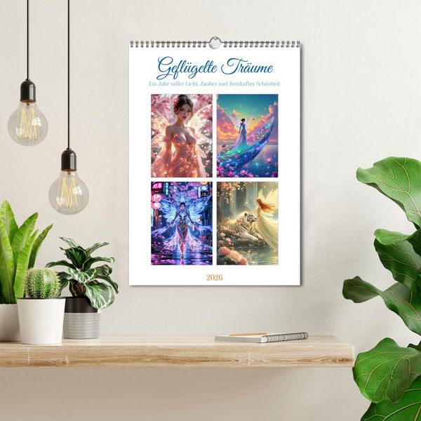 Produktbild: Gefl&uuml;gelte Tr&auml;ume (Wandkalender 2026 DIN A3 hoch), CALVENDO Monatskalender
