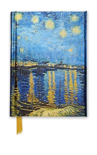 Produktbild: Premium Notizbuch DIN A6: Vincent van Gogh, Sternennacht &uuml;ber der Rhone