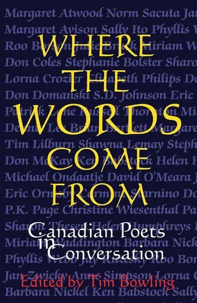 Produktbild: Where the Words Come from: Canadian Poets in Conversation