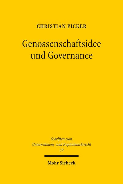 Produktbild: Genossenschaftsidee und Governance