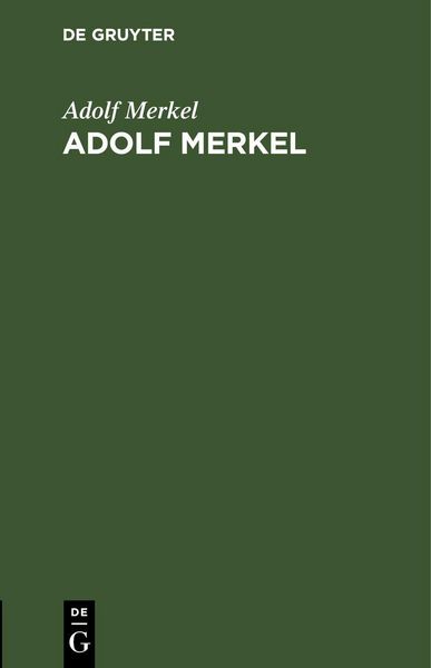 Produktbild: Adolf Merkel