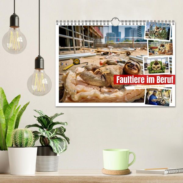 Produktbild: Faultiere im Beruf (Wandkalender 2027 DIN A4 quer), CALVENDO Monatskalender
