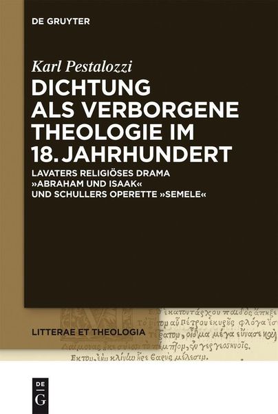 Produktbild: Dichtung als verborgene Theologie im 18. Jahrhundert