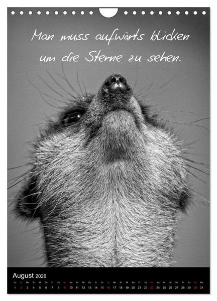 Produktbild: Kluge Spr&uuml;che in Schwarz-Wei&szlig; (Wandkalender 2026 DIN A4 hoch), CALVENDO Monatskalender