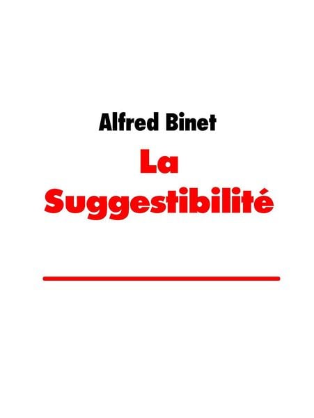Produktbild: La Suggestibilit&eacute;