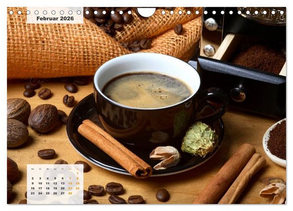Produktbild: KAFFEE 2026 (Wandkalender 2026 DIN A4 quer), CALVENDO Monatskalender
