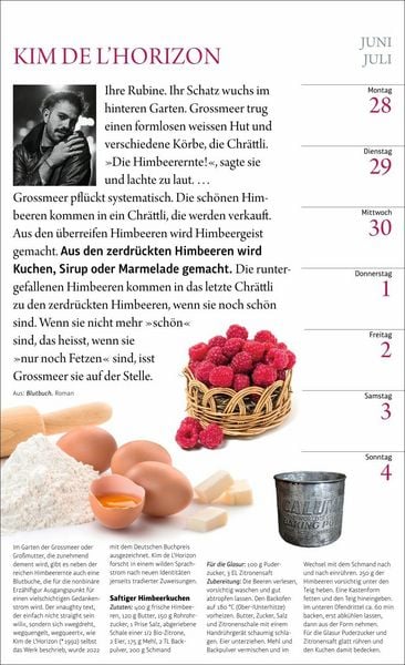 Produktbild: Sybil Gr&auml;fin Sch&ouml;nfeldts Literarischer K&uuml;chenkalender Wochenkalender 2027