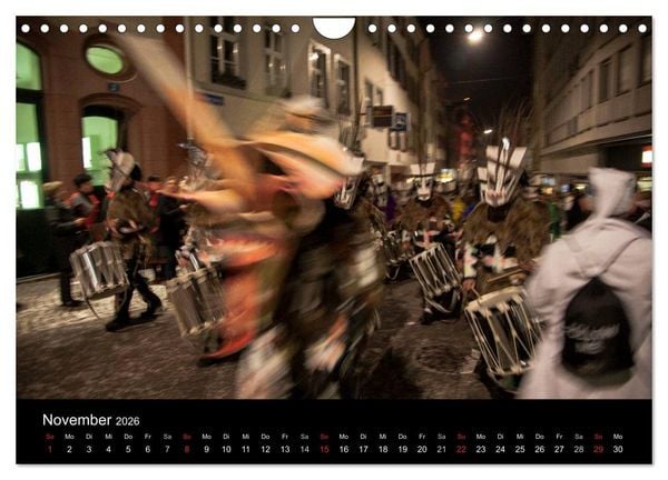 Produktbild: BASLER FASNACHT &ndash; Faszinierendes, schweizerisch regionales Brauchtum. (Wandkalender 2026 DIN A4 quer), CALVENDO Monatskalender
